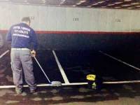 limpieza rayas blancas garaje madrid